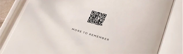 Close-up of the QR page with MORE TO REMEMBER